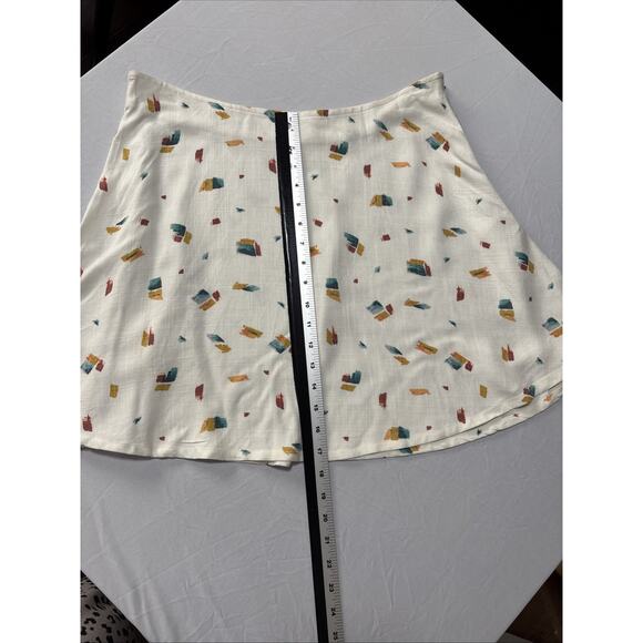 O'NEILL Marlin Women's XL Woven Flowy Mini Skirt Neutral Cottagecore Summer - Picture 7 of 7